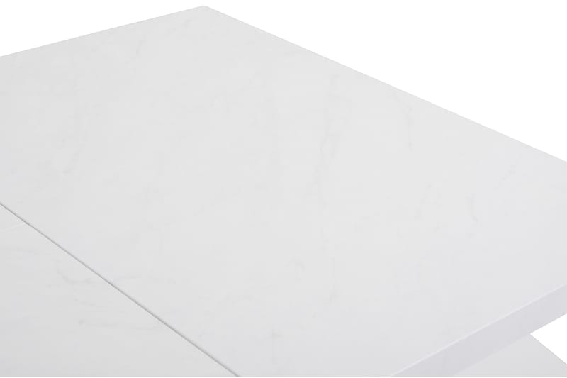 Ratliff Spisebord 120 cm Forlengningsbart - Marmor/Hvit - Møbler - Bord - Spisebord & kjøkkenbord