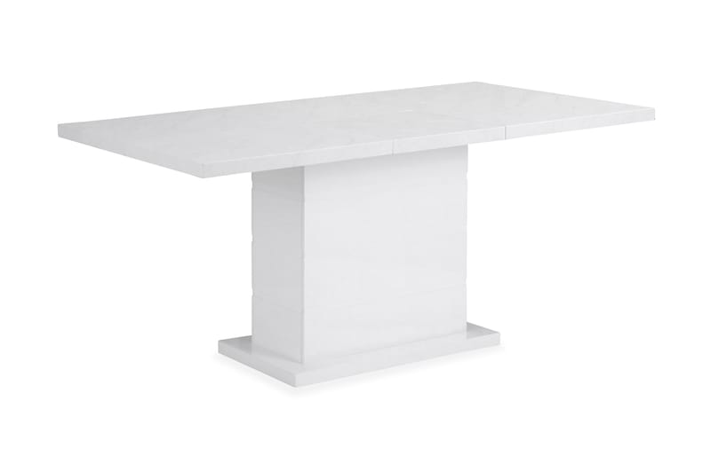 Ratliff Spisebord 120 cm Forlengningsbart - Marmor/Hvit - Møbler - Bord - Spisebord & kjøkkenbord