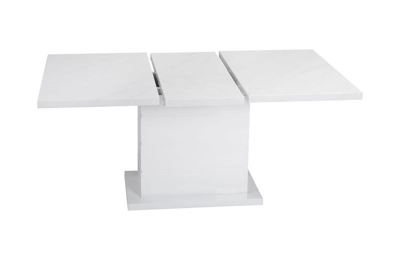 Ratliff Spisebord 120 cm Forlengningsbart - Marmor/Hvit - Møbler - Bord - Spisebord & kjøkkenbord