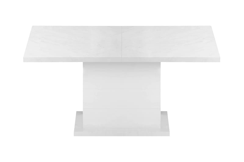 Ratliff Spisebord 120 cm Forlengningsbart - Marmor/Hvit - Møbler - Bord - Spisebord & kjøkkenbord