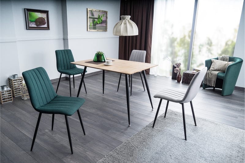 Remusat Spisebord 120 cm - Natur/Svart - Møbler - Bord - Spisebord & kjøkkenbord
