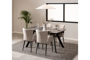 Renuka Spisebord 240x97 cm - Sort - Møbler - Bord - Spisebord & kjøkkenbord