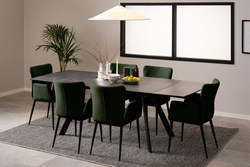 Renuka Spisebord 240x97 cm - Sort - Møbler - Bord - Spisebord & kjøkkenbord