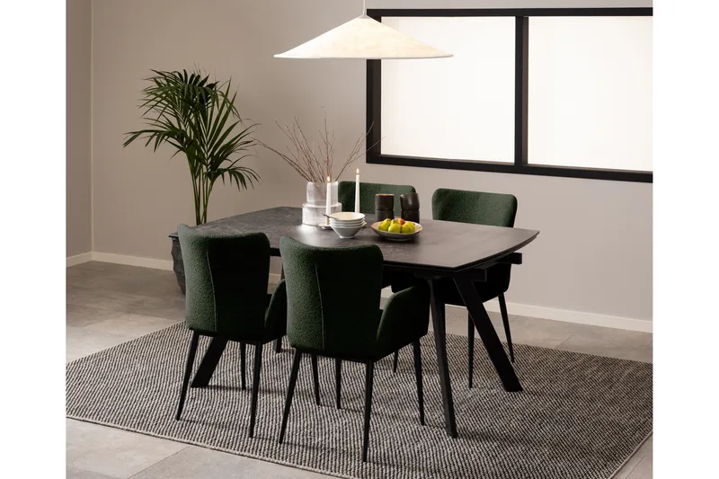 Renuka Spisebord 240x97 cm - Sort - Møbler - Bord - Spisebord & kjøkkenbord