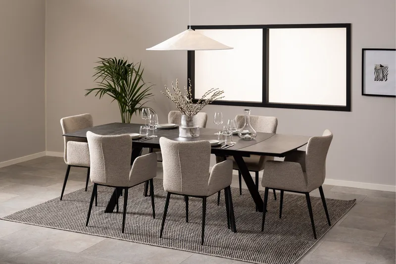 Renuka Spisebord 240x97 cm - Sort - Møbler - Bord - Spisebord & kjøkkenbord