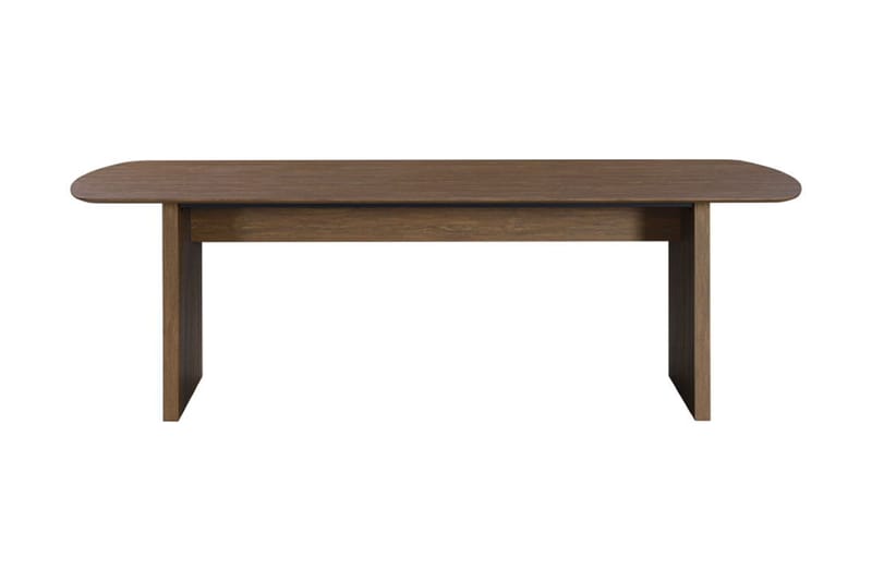 Richeto Ovalt Spisebord Røkt Eik 240 cm - Brun / Ribbet - Møbler - Bord - Spisebord & kjøkkenbord