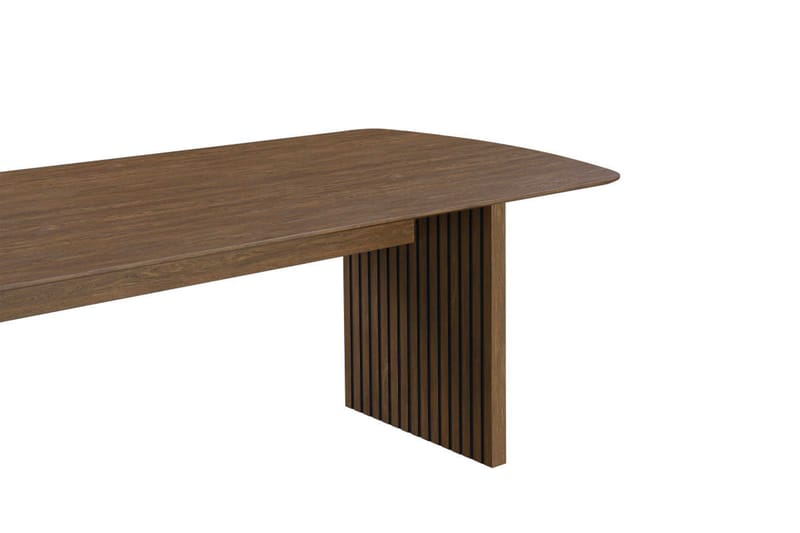 Richeto Ovalt Spisebord Røkt Eik 240 cm - Brun / Ribbet - Møbler - Bord - Spisebord & kjøkkenbord