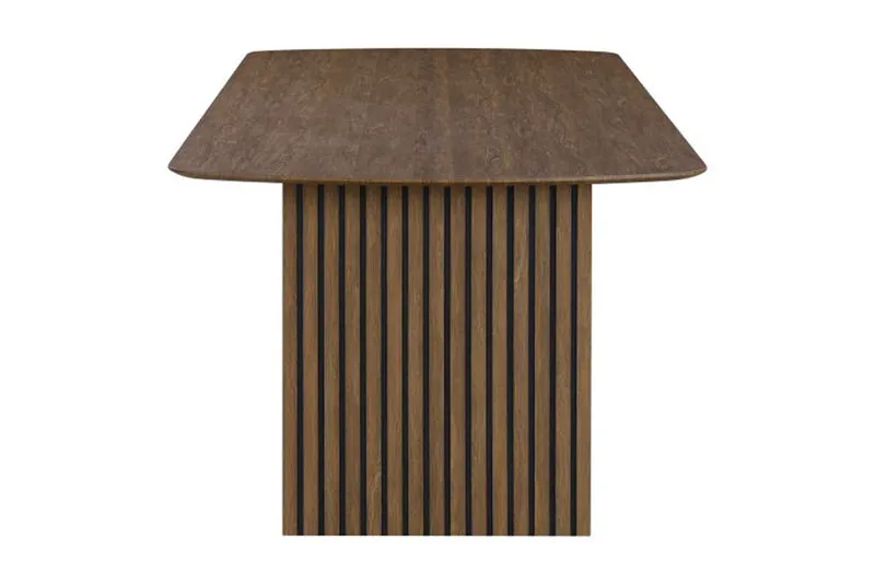 Richeto Spisebord Røkt Eik 210 cm - Brun / Ribbet - Møbler - Bord - Spisebord & kjøkkenbord