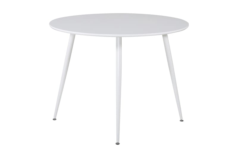 Ridones Spisebord Rundt - Hvit/Hvit - Spisebord & kjøkkenbord