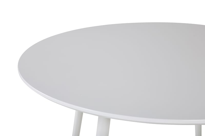 Ridones Spisebord Rundt - Hvit/Hvit - Spisebord & kjøkkenbord