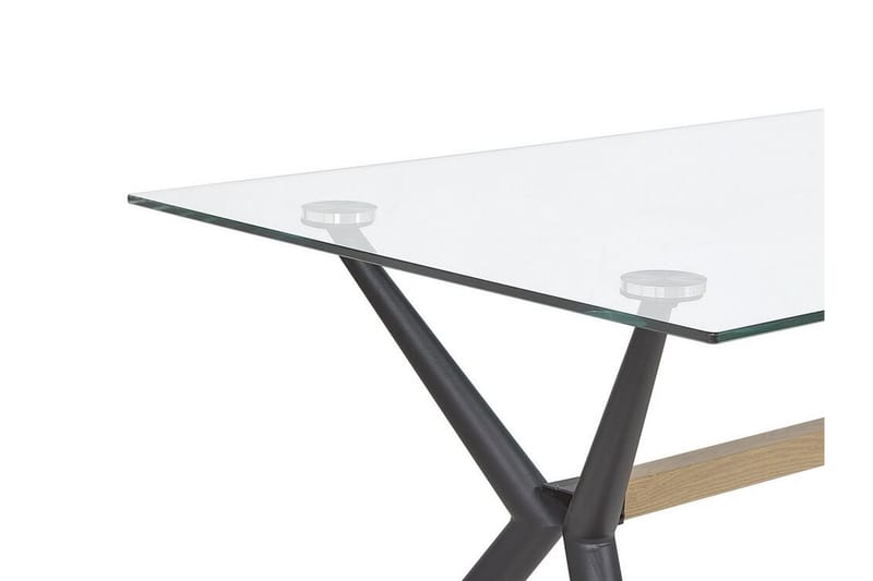 Rifaina Spisebord 140 cm - Glass/Svart - Møbler - Bord - Spisebord & kjøkkenbord