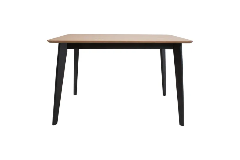 Roxby Rektangulært Spisebord 120x80 cm i Tre med Metallben, Svart|Brun