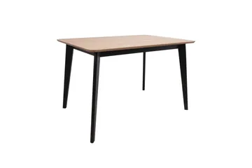Roxby Rektangulært Spisebord 120x80 cm i Tre med Metallben - Svart|Brun - Møbler - Bord - Spisebord & kjøkkenbord