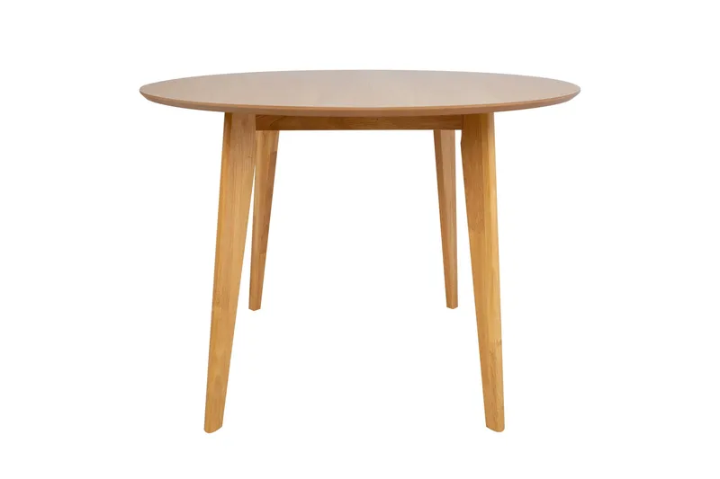 Roxby Rundt Spisebord 105 cm med Tre- og Eikeutseende, Natur