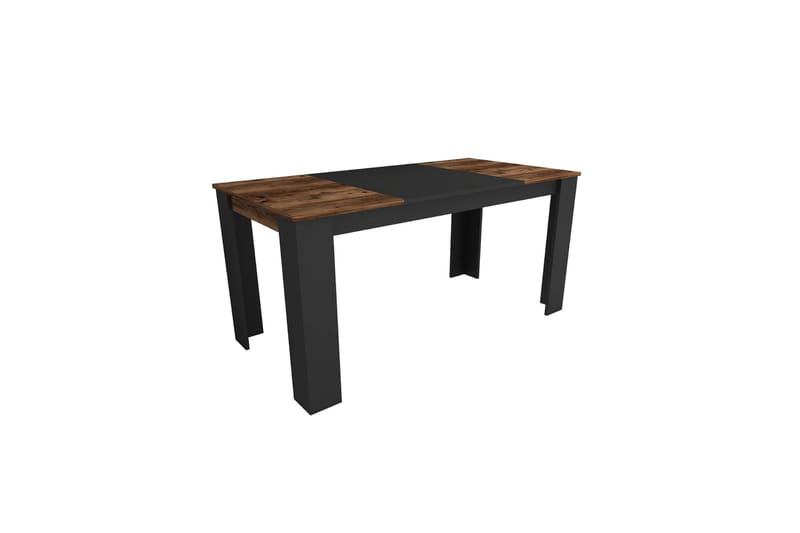 Safiya Spisebord 160 cm - Valnøtt/Svart - Møbler - Bord - Spisebord & kjøkkenbord