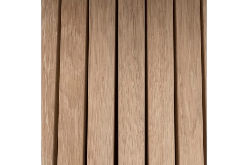 Saku Rundt Spisebord 120 cm med Tre- og Eikeutseende - Hvit - Møbler - Bord - Spisebord & kjøkkenbord