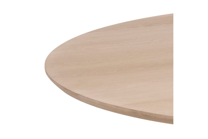 Saku Rundt Spisebord 120 cm med Tre- og Eikeutseende - Hvit - Møbler - Bord - Spisebord & kjøkkenbord