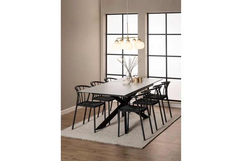 Salupa Spisebord 210x90 cm - Hvid - Møbler - Bord - Spisebord & kjøkkenbord