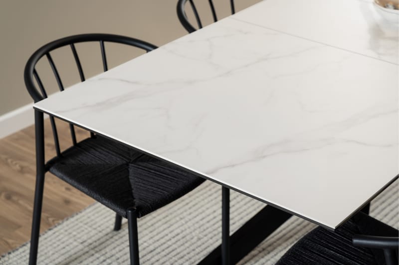 Salupa Spisebord 210x90 cm - Hvid - Møbler - Bord - Spisebord & kjøkkenbord