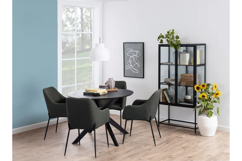 Sanae Spisebord 105 cm Rund - Sort - Møbler - Bord - Spisebord & kjøkkenbord