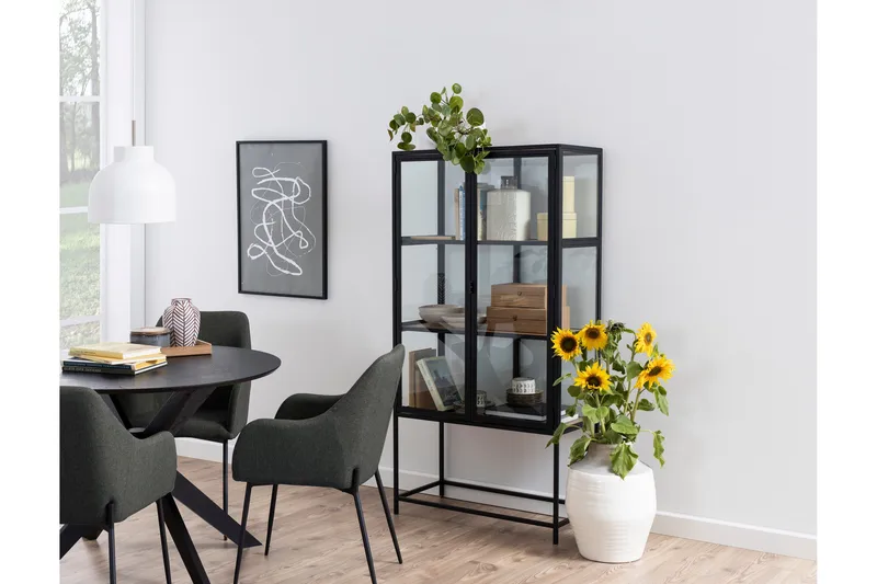 Sanae Spisebord 105 cm Rund - Sort - Møbler - Bord - Spisebord & kjøkkenbord