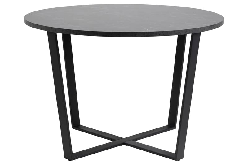 Sansi Spisebord 110 cm Rund - Sort - Møbler - Bord - Spisebord & kjøkkenbord