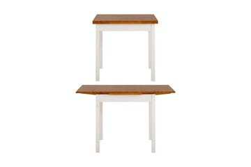 Scapa Forlengningsbart Spisebord 80-120 cm - Hvit/Brun - Møbler - Bord - Spisebord & kjøkkenbord
