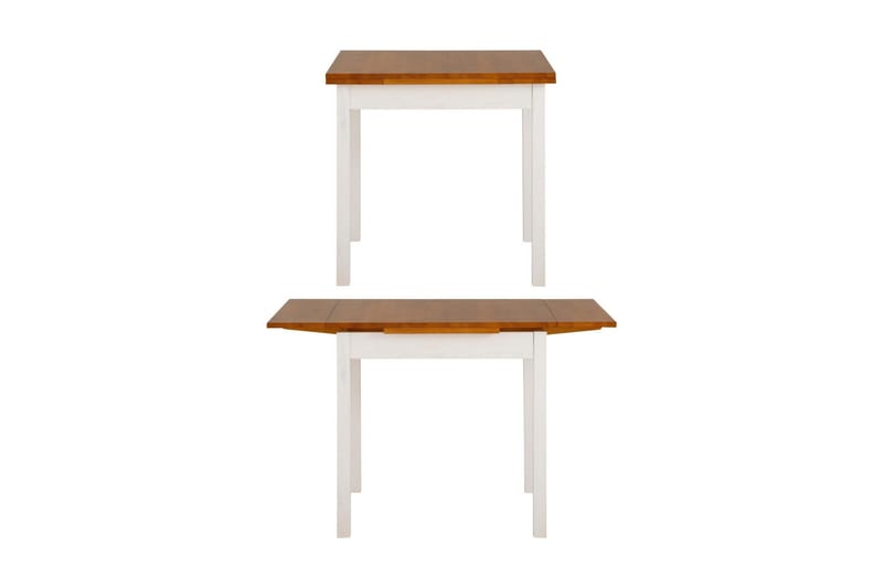Scapa Forlengningsbart Spisebord 80-120 cm - Hvit/Brun - Møbler - Bord - Spisebord & kjøkkenbord