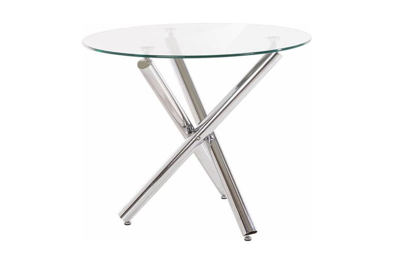 Shadi Spisebord Rundt 90 cm Glass - Transparent - Møbler - Bord - Spisebord & kjøkkenbord