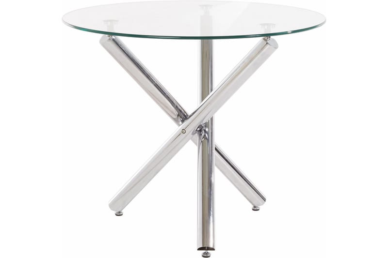 Shadi Spisebord Rundt 90 cm Glass - Transparent - Møbler - Bord - Spisebord & kjøkkenbord