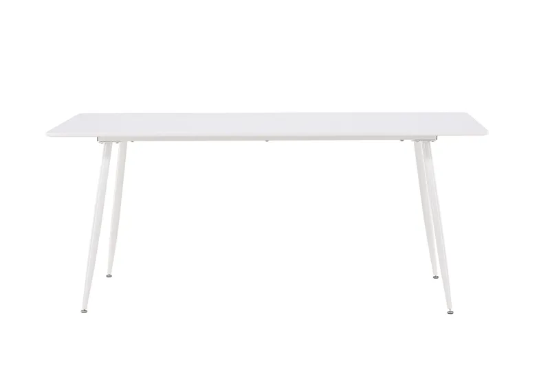 Silar Rektangulært Spisebord 180 cm med Metalllook, Hvit