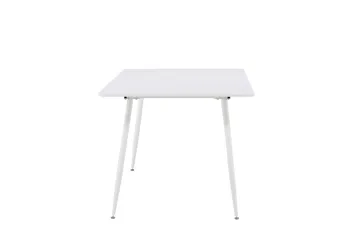 Silar Rektangulært Spisebord 180 cm med Metalllook - Hvit - Møbler - Bord - Spisebord & kjøkkenbord