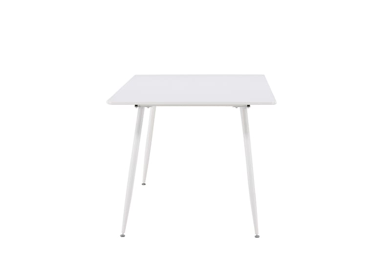 Silar Rektangulært Spisebord 180 cm med Metalllook - Hvit - Møbler - Bord - Spisebord & kjøkkenbord