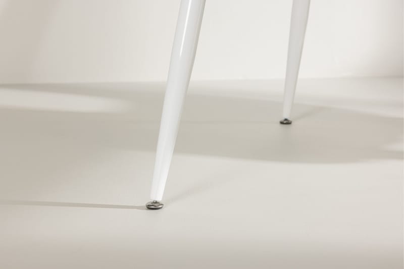 Silar Rektangulært Spisebord 180 cm med Metalllook - Hvit - Møbler - Bord - Spisebord & kjøkkenbord