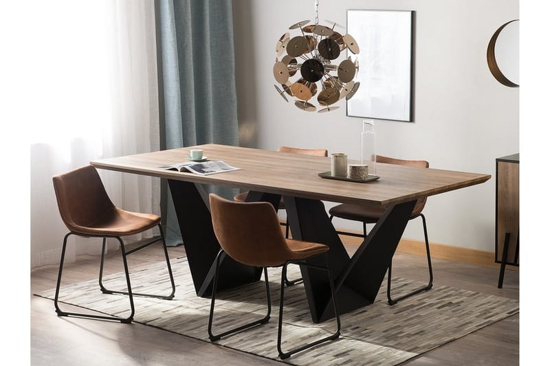 Sintra Spisebord 100 cm - Tre / Natur - Spisebord & kjøkkenbord
