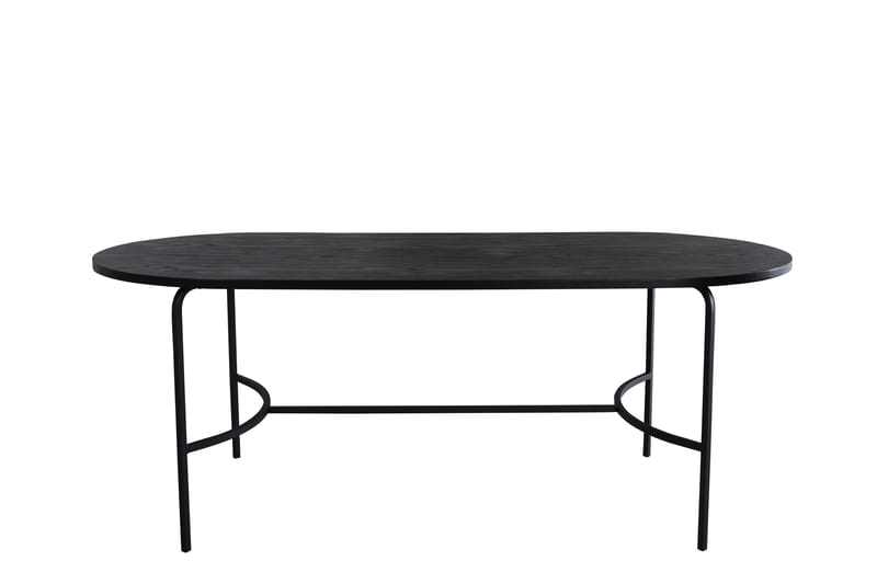 Skate Spisebord 200 cm Ovalt Svart - Spisebord & kjøkkenbord