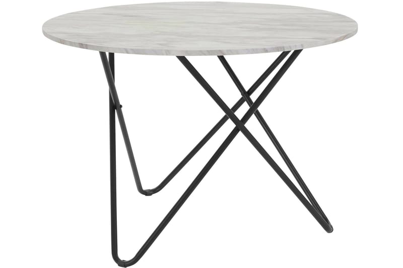 Skyarp Spisebord Rundt 110 cm - Grå/Hvit - Møbler - Bord - Spisebord & kjøkkenbord