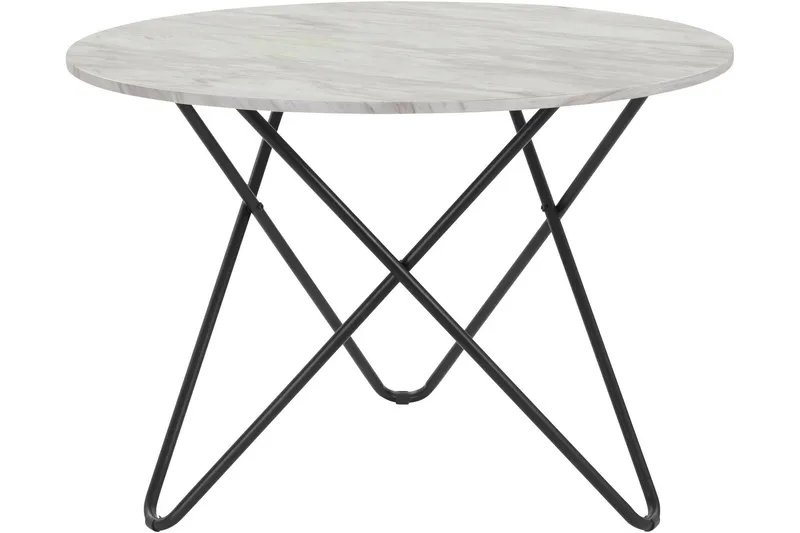 Skyarp Spisebord Rundt 110 cm - Grå/Hvit - Møbler - Bord - Spisebord & kjøkkenbord