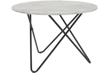 Skyarp Spisebord Rundt 110 cm - Grå/Hvit - Møbler - Bord - Spisebord & kjøkkenbord
