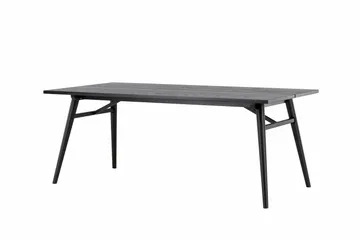 Sleek Spisebord 195 cm Forlengningsbart - Sort - Møbler - Bord - Spisebord & kjøkkenbord