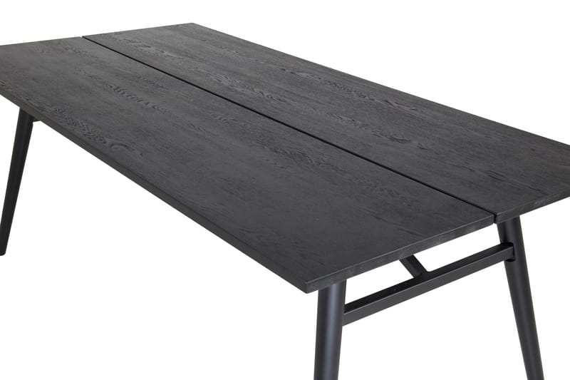 Sleek Spisebord 195 cm Forlengningsbart - Sort - Møbler - Bord - Spisebord & kjøkkenbord
