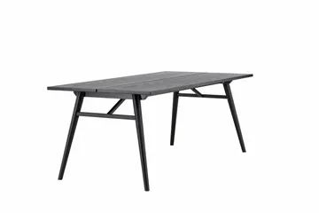 Sleek Spisebord 195 cm Forlengningsbart - Sort - Møbler - Bord - Spisebord & kjøkkenbord