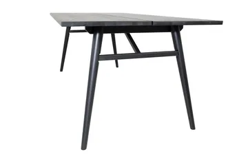 Sleek Spisebord 195 cm Forlengningsbart - Sort - Møbler - Bord - Spisebord & kjøkkenbord