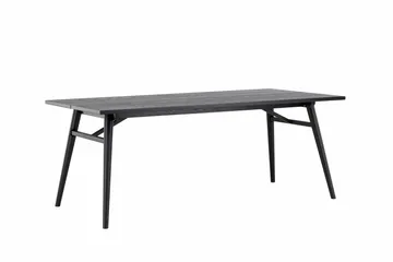 Sleek Spisebord 195 cm Forlengningsbart - Sort - Møbler - Bord - Spisebord & kjøkkenbord