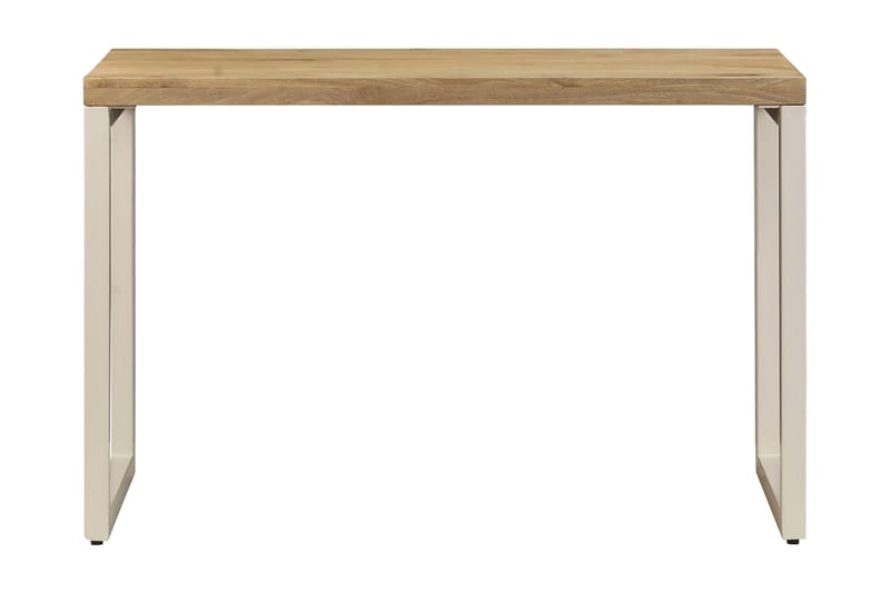 Spisebord 115x55x76 cm heltre mango og stål - Møbler - Bord - Spisebord & kjøkkenbord
