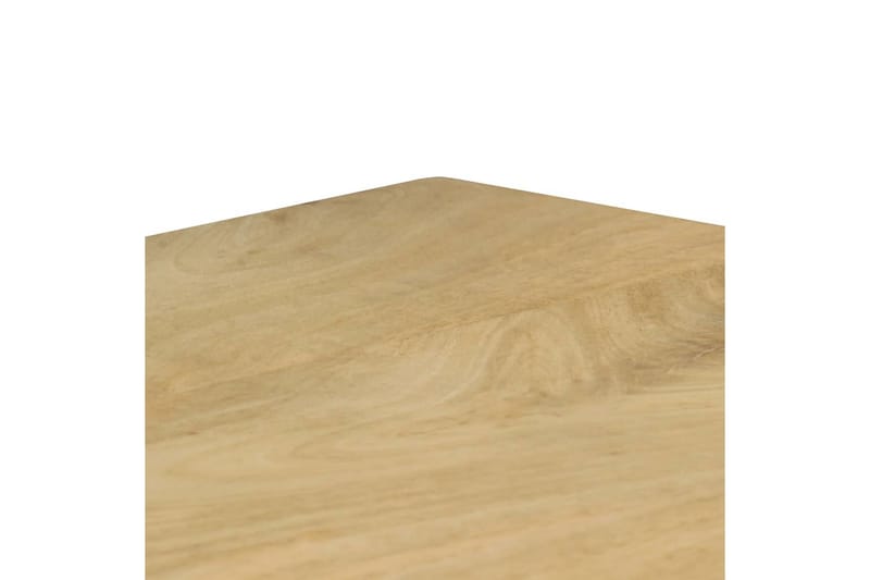 Spisebord 115x55x76 cm heltre mango og stål - Spisebord & kjøkkenbord