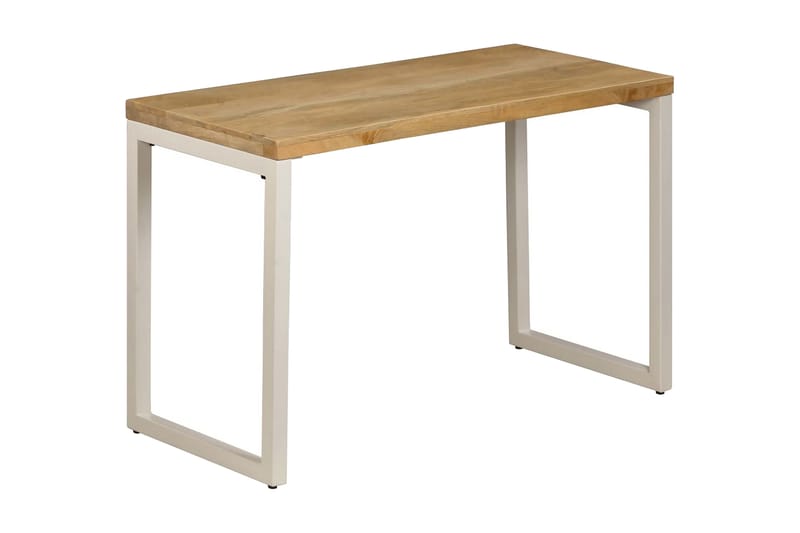 Spisebord 115x55x76 cm heltre mango og stål - Møbler - Bord - Spisebord & kjøkkenbord