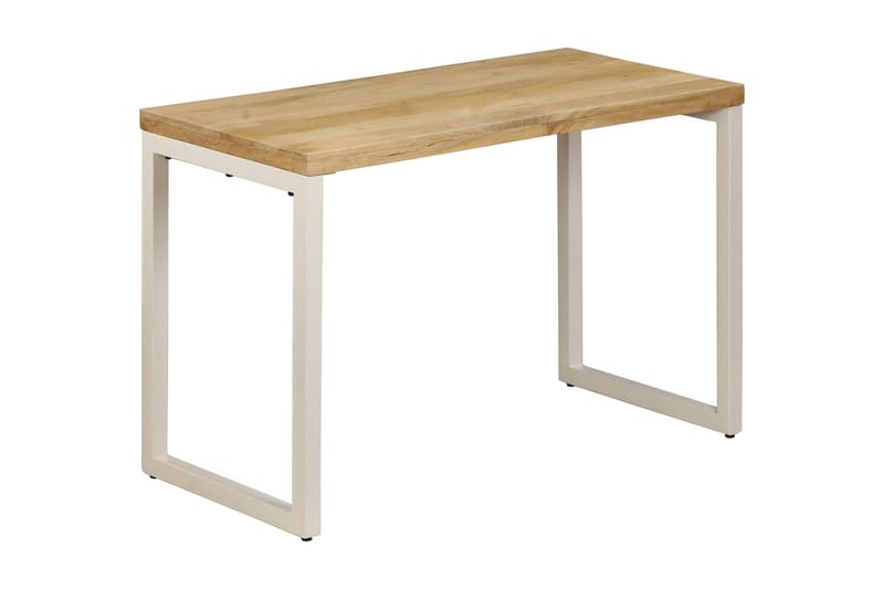 Spisebord 115x55x76 cm heltre mango og stål - Møbler - Bord - Spisebord & kjøkkenbord