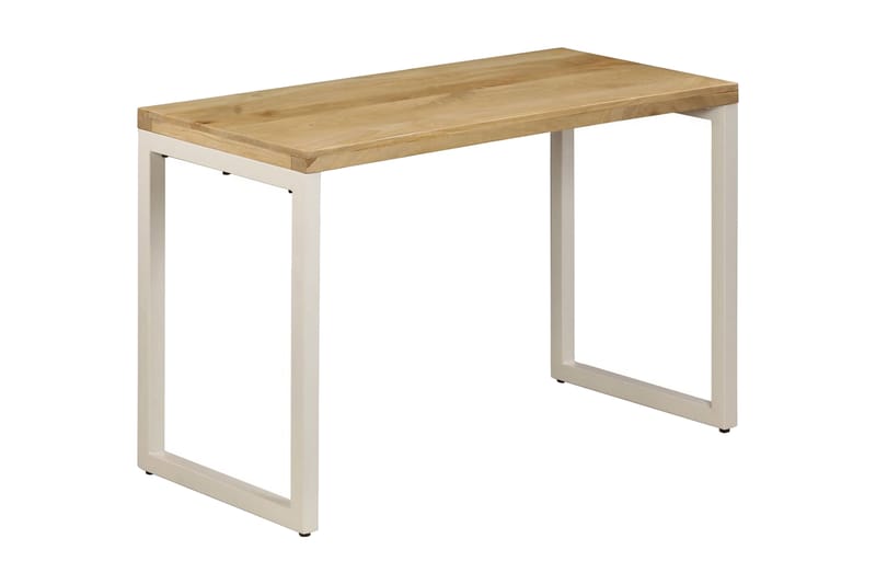 Spisebord 115x55x76 cm heltre mango og stål - Møbler - Bord - Spisebord & kjøkkenbord
