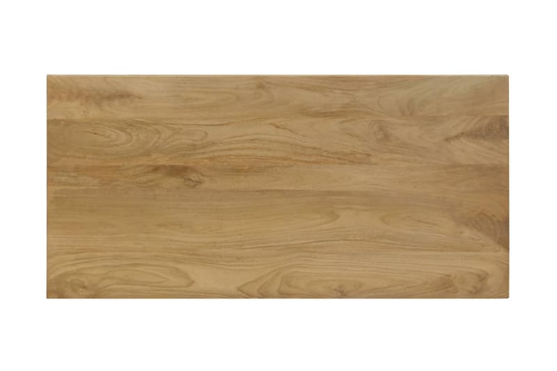 Spisebord 115x55x76 cm heltre mango og stål - Møbler - Bord - Spisebord & kjøkkenbord